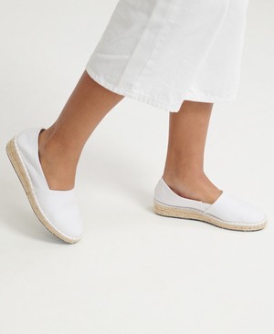 Superdry Classic Wedge Espadrilles Női Cipő Fehér | TSBYW9683